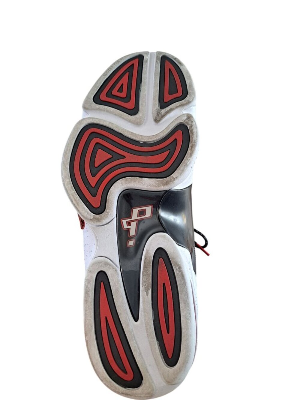 Nike Air Scottie Pippen 6 Men's 12.5 White/Black/Red Basketball Shoes - Picture 6 of 16